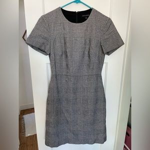 Banana Republic Wool Blend Plaid Sheath Dress - Size 2